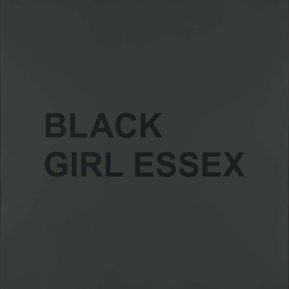 black words appear against a black background and read: BLACK GIRL ESSEX